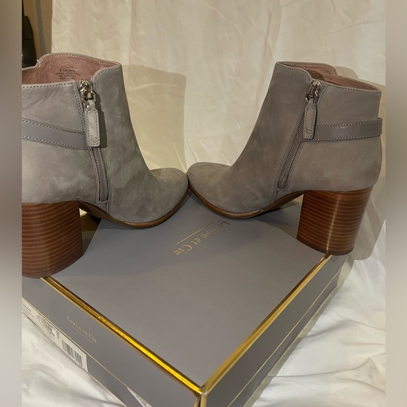 Louise Et Cie Suede &Leatjer Grey Ankle Boots - Picture 3 of 9